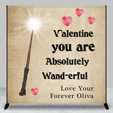 Lofaris Magic Wand Retro Page Custom Valentines Day Backdrop
